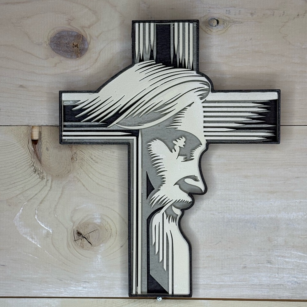 3D Jesus Cross Wall Art